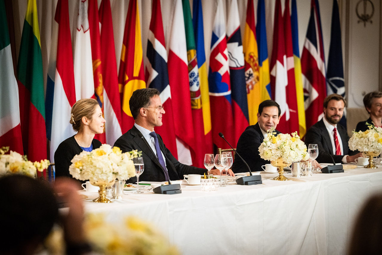 NATO Secretary General Mark Rutte at the Transatlantic Dinner hosted by US Secretary of State, Marco Rubio