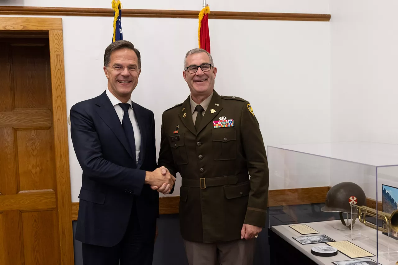 NATO Secretary General Mark Rutte with Brigadier General Shane Reeves
Dean of the Academic Board, U.S. Military Academy, West Point