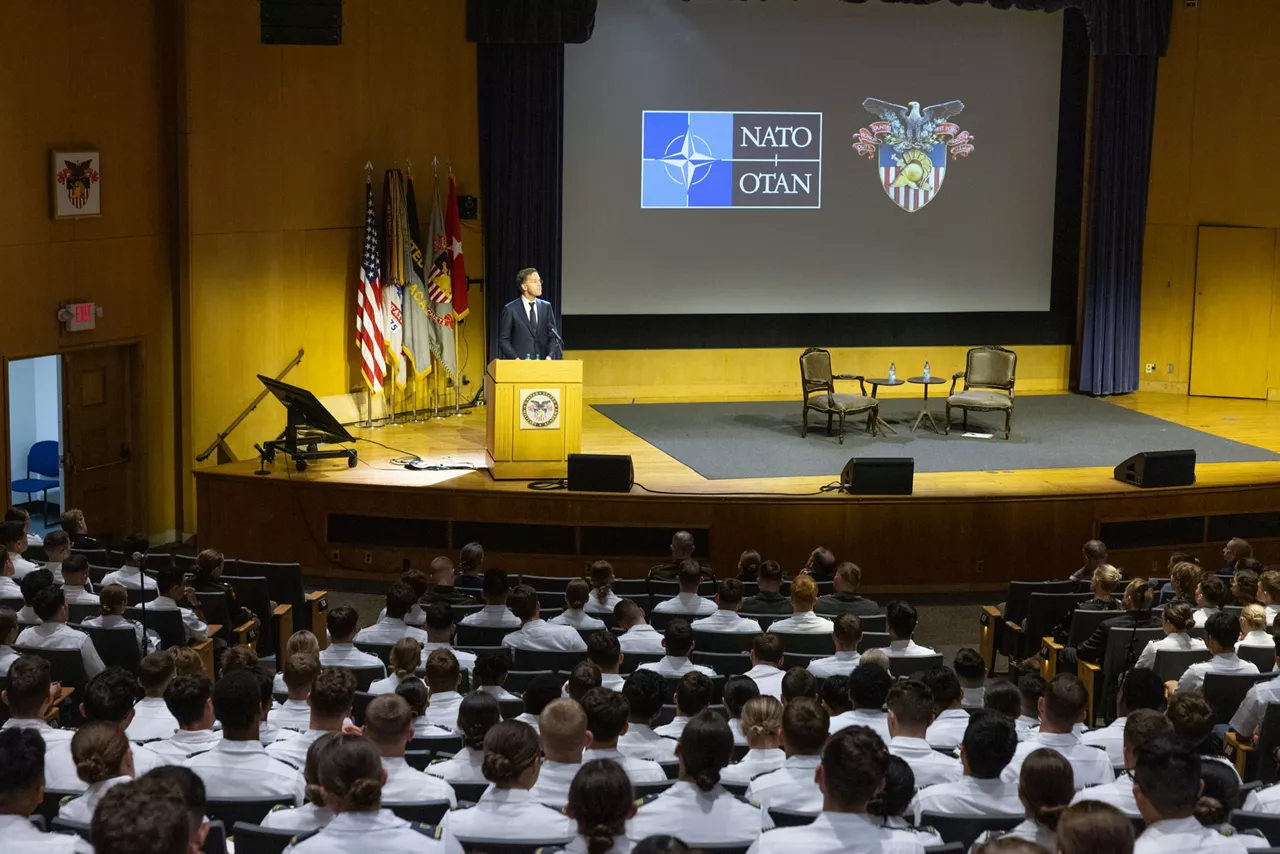 NATO Secretary General Mark Rutte visits the United States Military Academy West Point and addresses the cadets