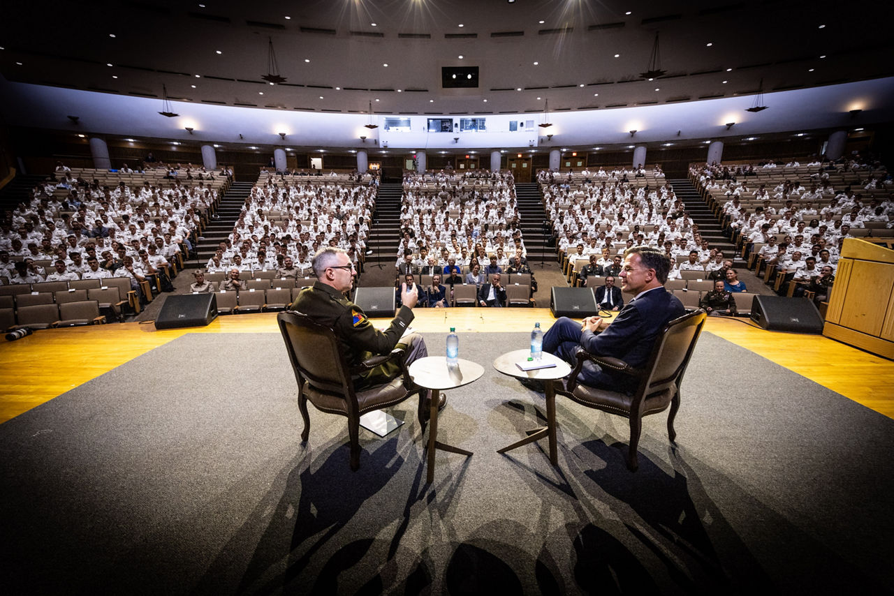 NATO Secretary General Mark Rutte visits the United States Military Academy West Point and addresses the cadets