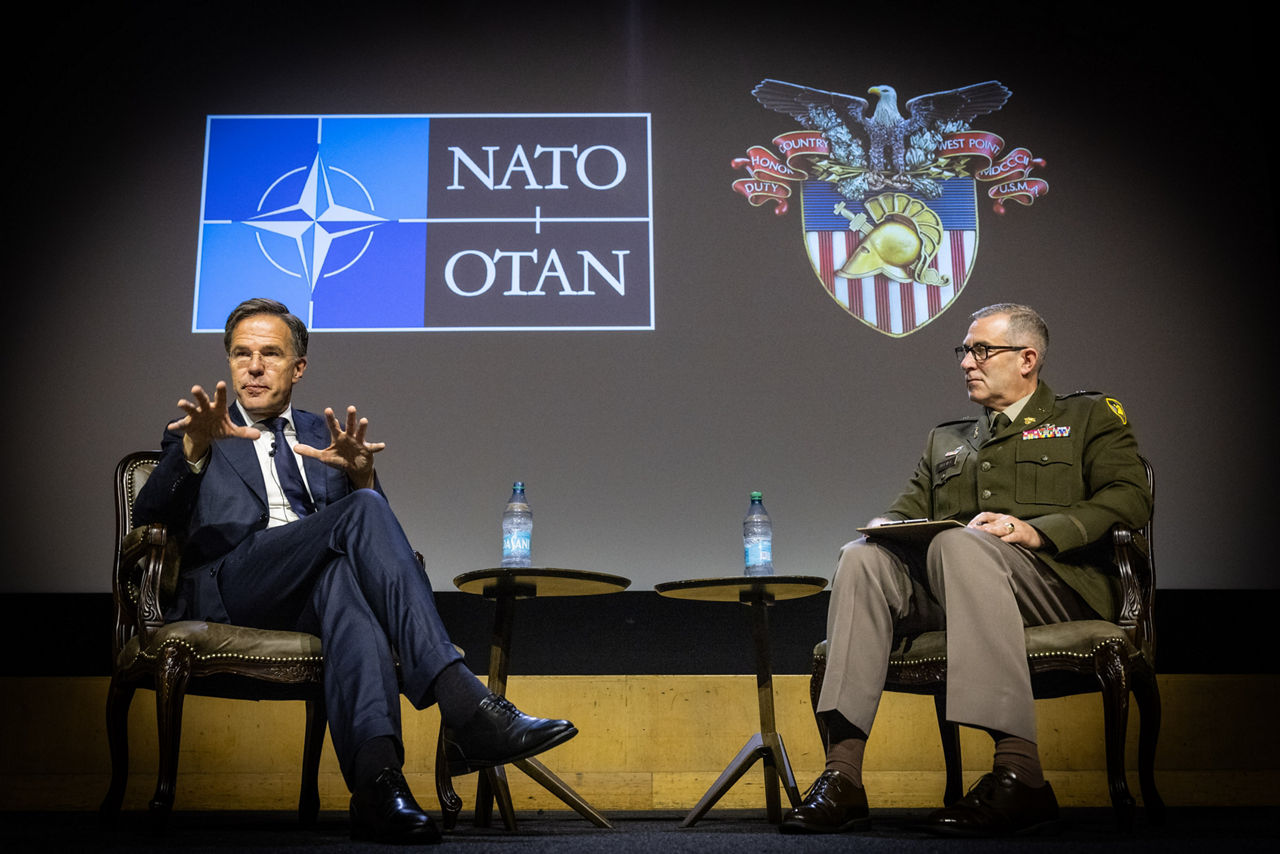 NATO Secretary General Mark Rutte visits the United States Military Academy West Point and addresses the cadets