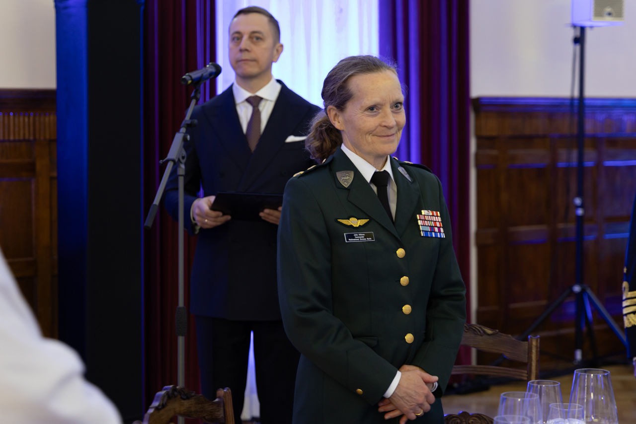 President of Latvia Edgars Rinkēvičs meets with the Chair of the NATO Military Committee (CMC) Admiral Giuseppe Cavo Dragone and the Chief of Defence of Latvia Kaspars Pudāns (LV CHOD) at Riga Castle