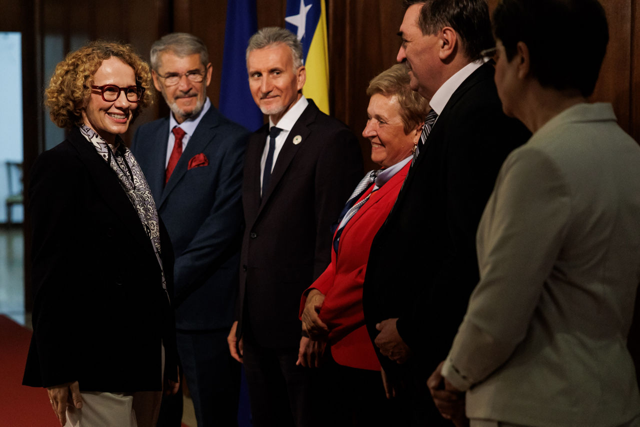NATO Deputy Secretary General Radmila Shekerinska meets with Meeting with the members of BiH Joint Commission for Defence & Security and BiH Parliamentary Delegation to NATO PA