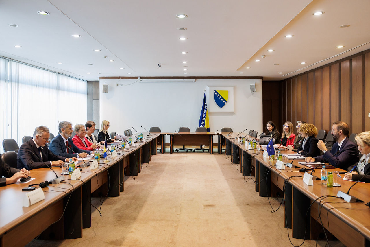 NATO Deputy Secretary General Radmila Shekerinska meets with Meeting with the members of BiH Joint Commission for Defence & Security and BiH Parliamentary Delegation to NATO PA