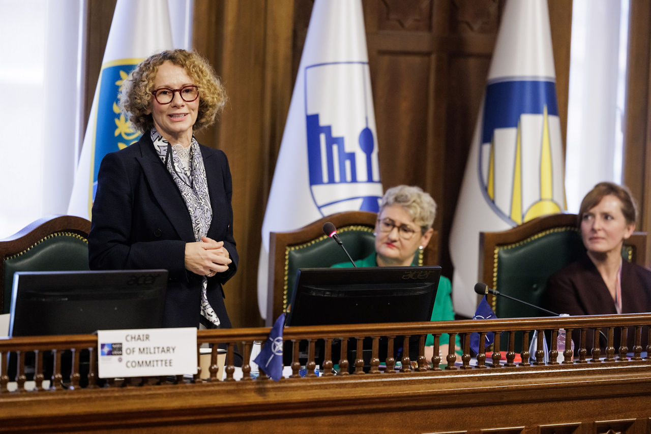 NATO Deputy Secretary General Radmila Shekerinska with students