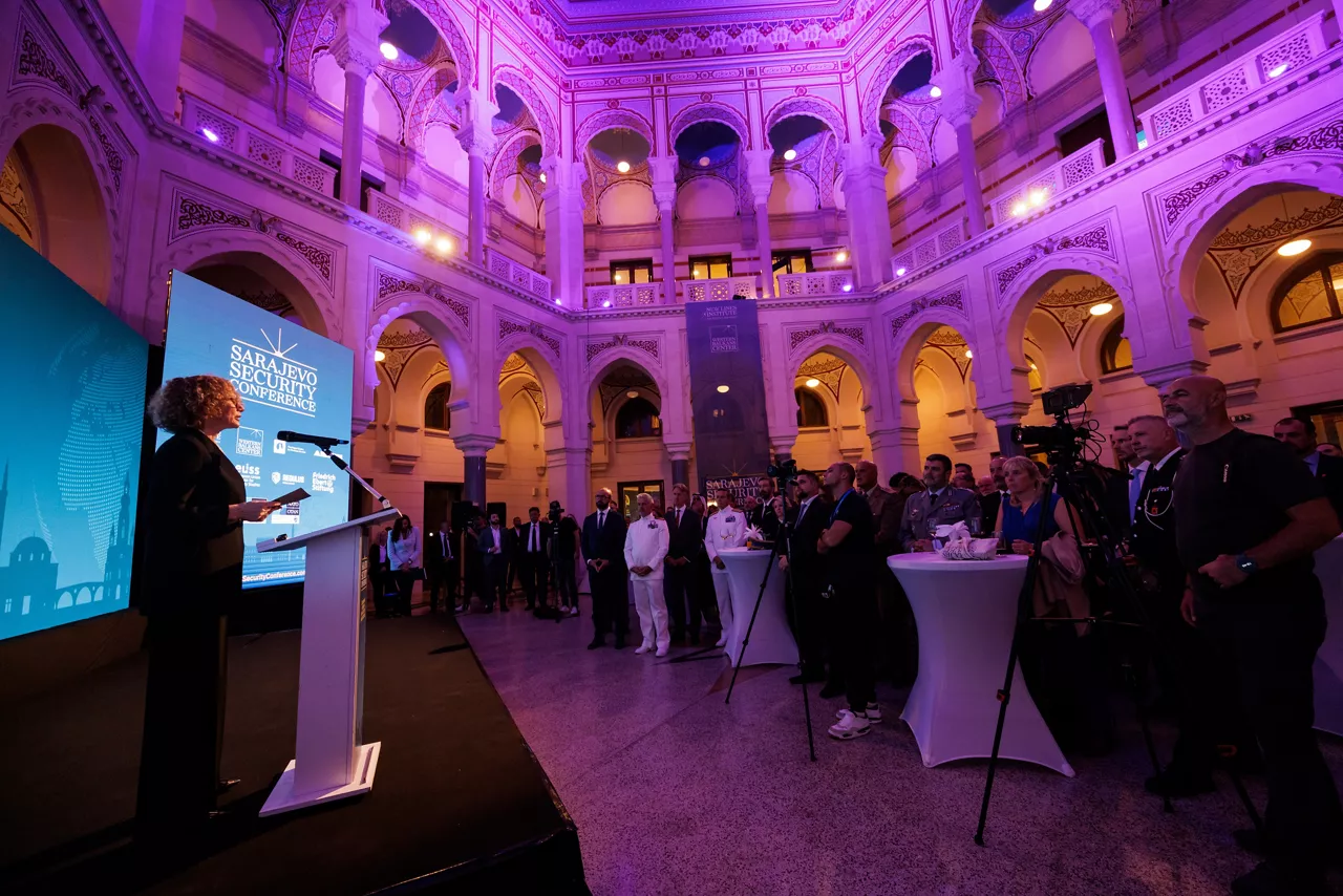 NATO Deputy Secretary General Radmila Shekerinska attends the gala opening of the Sarajevo Security Conference and delivers a speech