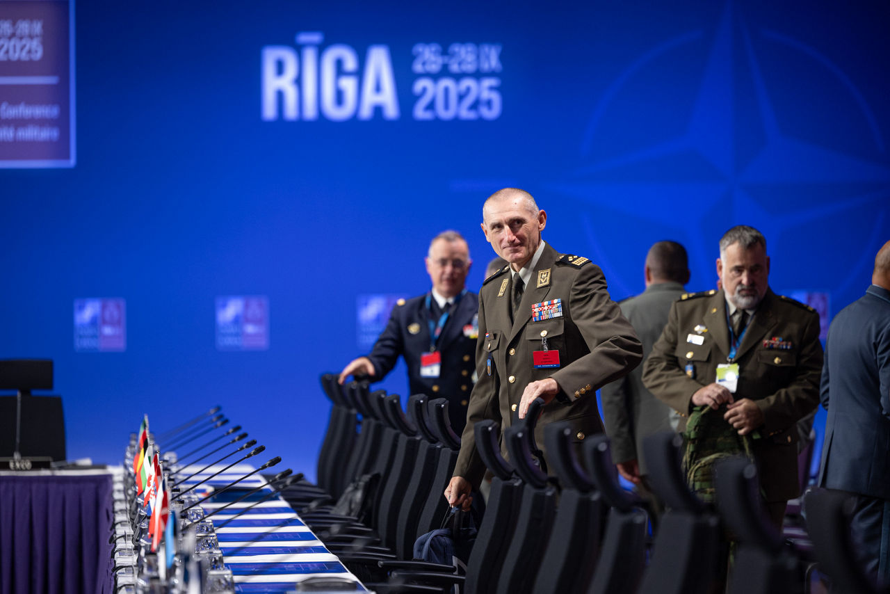 Chair of the NATO Military Committee, Admiral Giuseppe Cavo Dragone opens the Military Committee Conference