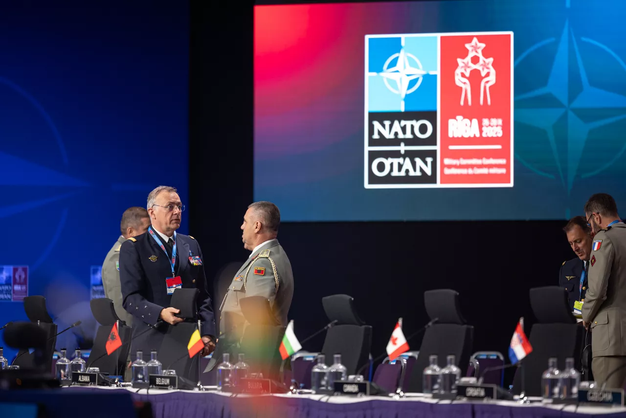 Chair of the NATO Military Committee, Admiral Giuseppe Cavo Dragone opens the Military Committee Conference
