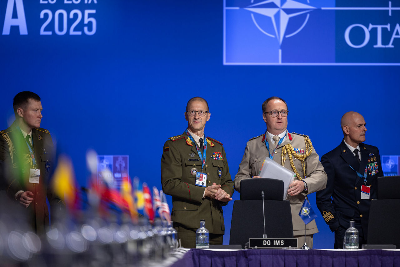 Chair of the NATO Military Committee, Admiral Giuseppe Cavo Dragone opens the Military Committee Conference