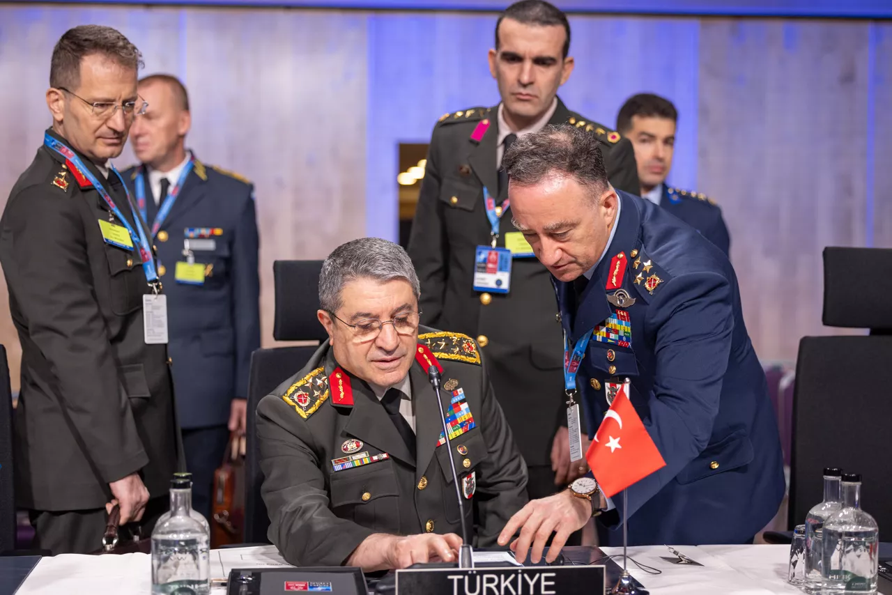 Chair of the NATO Military Committee, Admiral Giuseppe Cavo Dragone opens the Military Committee Conference