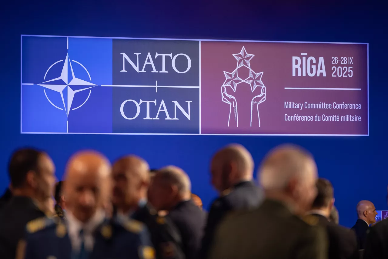 Chair of the NATO Military Committee, Admiral Giuseppe Cavo Dragone opens the Military Committee Conference