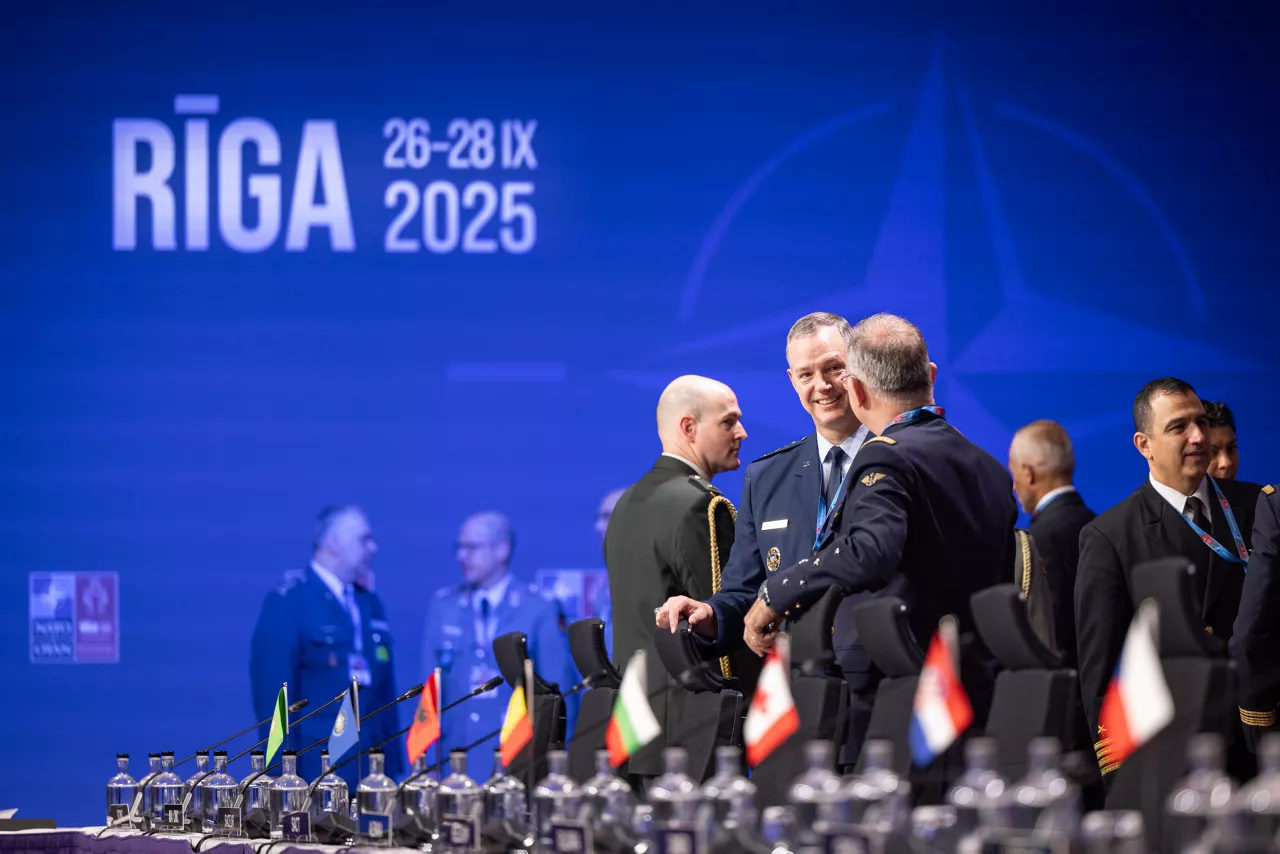 Chair of the NATO Military Committee, Admiral Giuseppe Cavo Dragone opens the Military Committee Conference