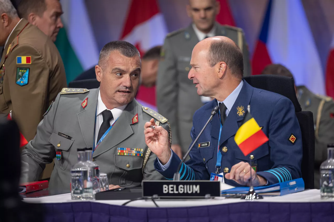 Chair of the NATO Military Committee, Admiral Giuseppe Cavo Dragone opens the Military Committee Conference