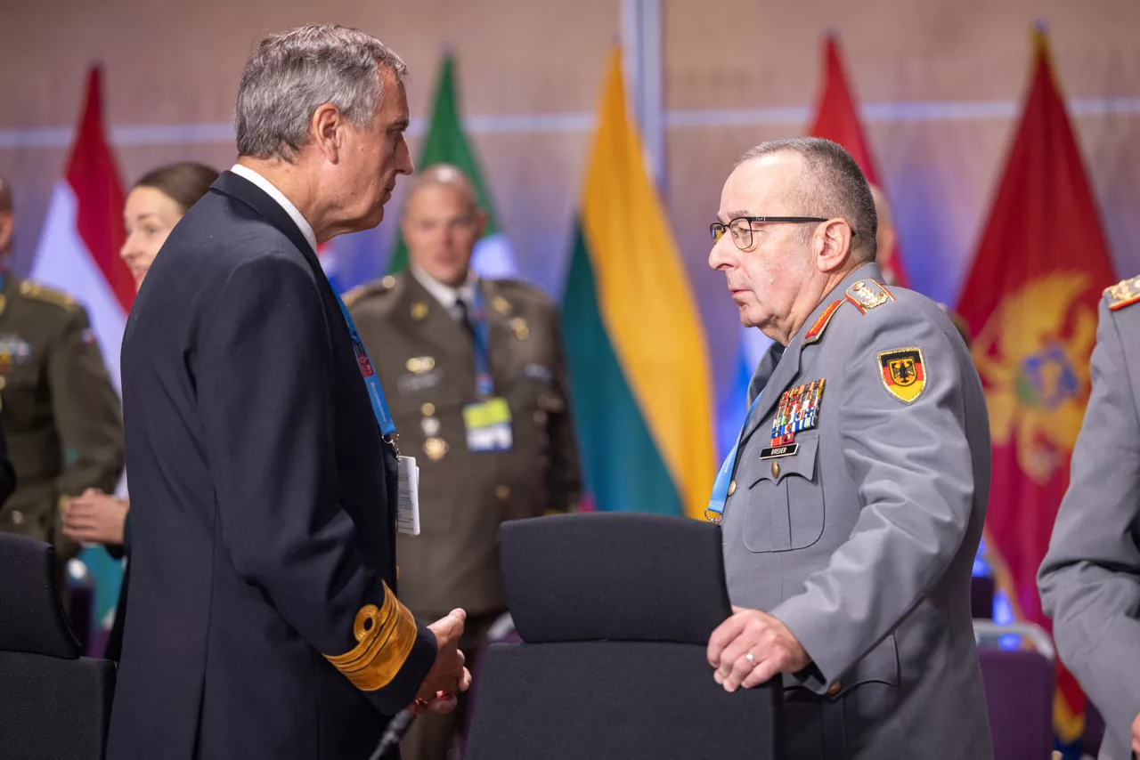 Chair of the NATO Military Committee, Admiral Giuseppe Cavo Dragone opens the Military Committee Conference