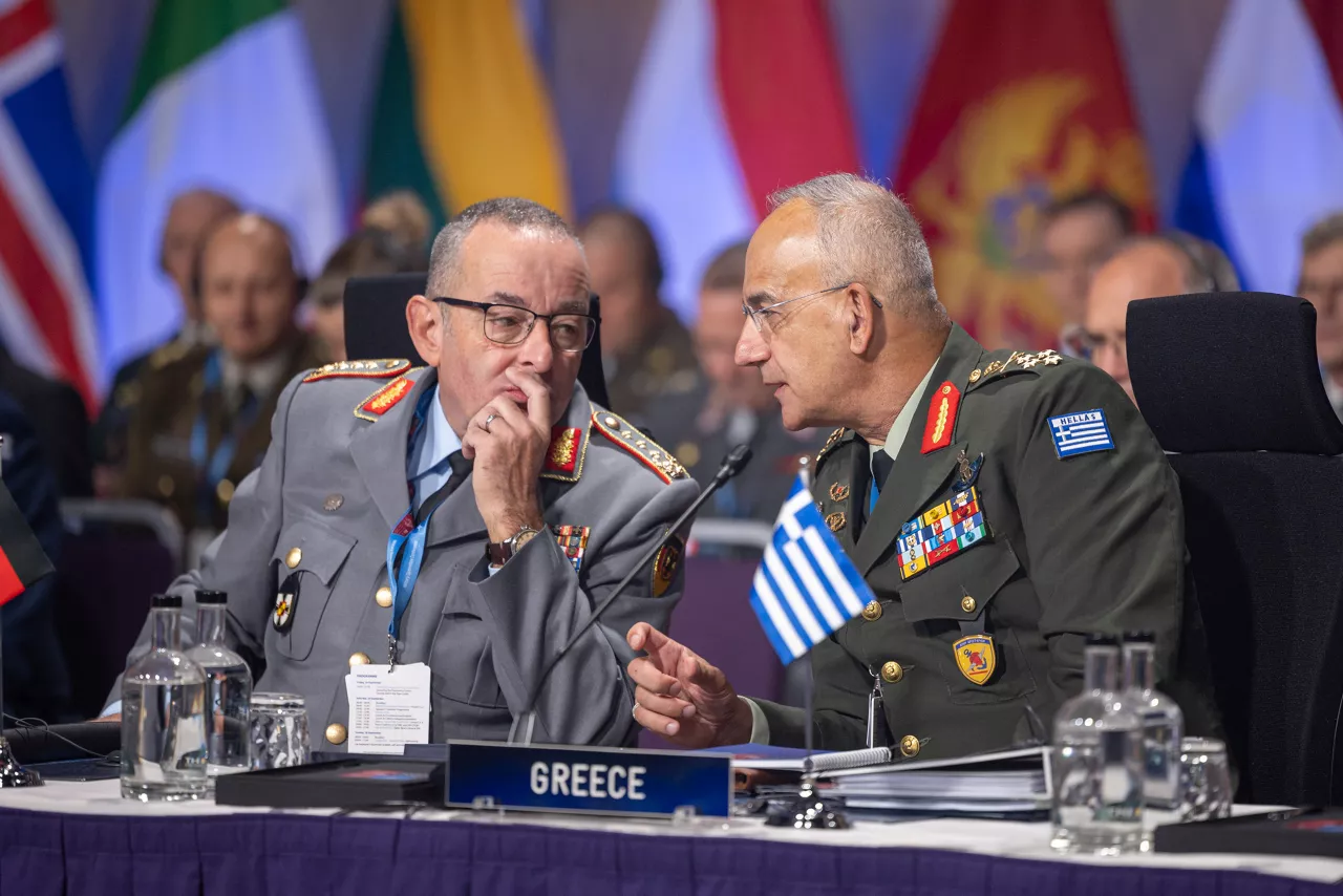 Chair of the NATO Military Committee, Admiral Giuseppe Cavo Dragone opens the Military Committee Conference