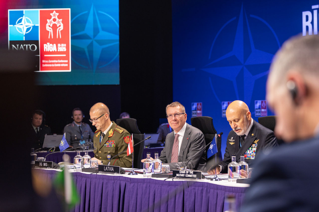 Chair of the NATO Military Committee, Admiral Giuseppe Cavo Dragone opens the Military Committee Conference