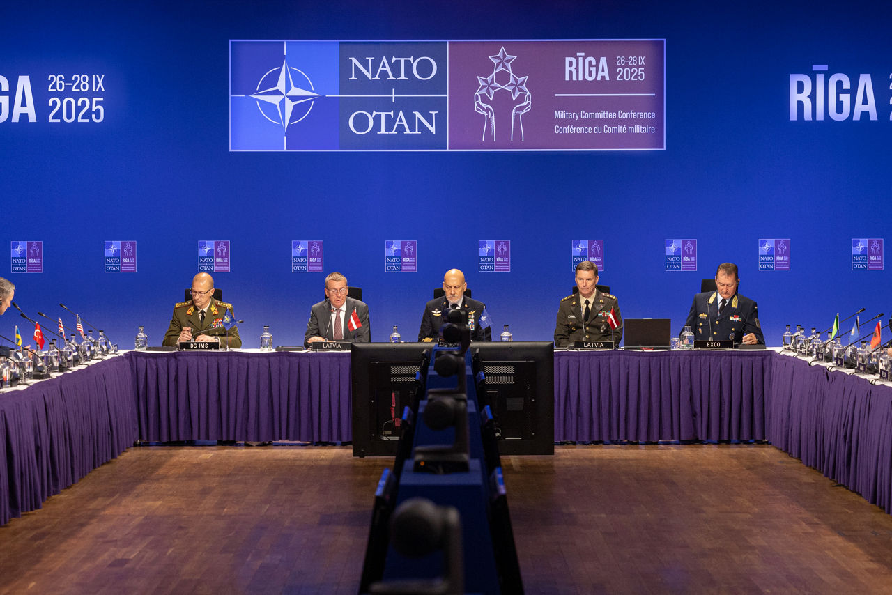 Chair of the NATO Military Committee, Admiral Giuseppe Cavo Dragone opens the Military Committee Conference