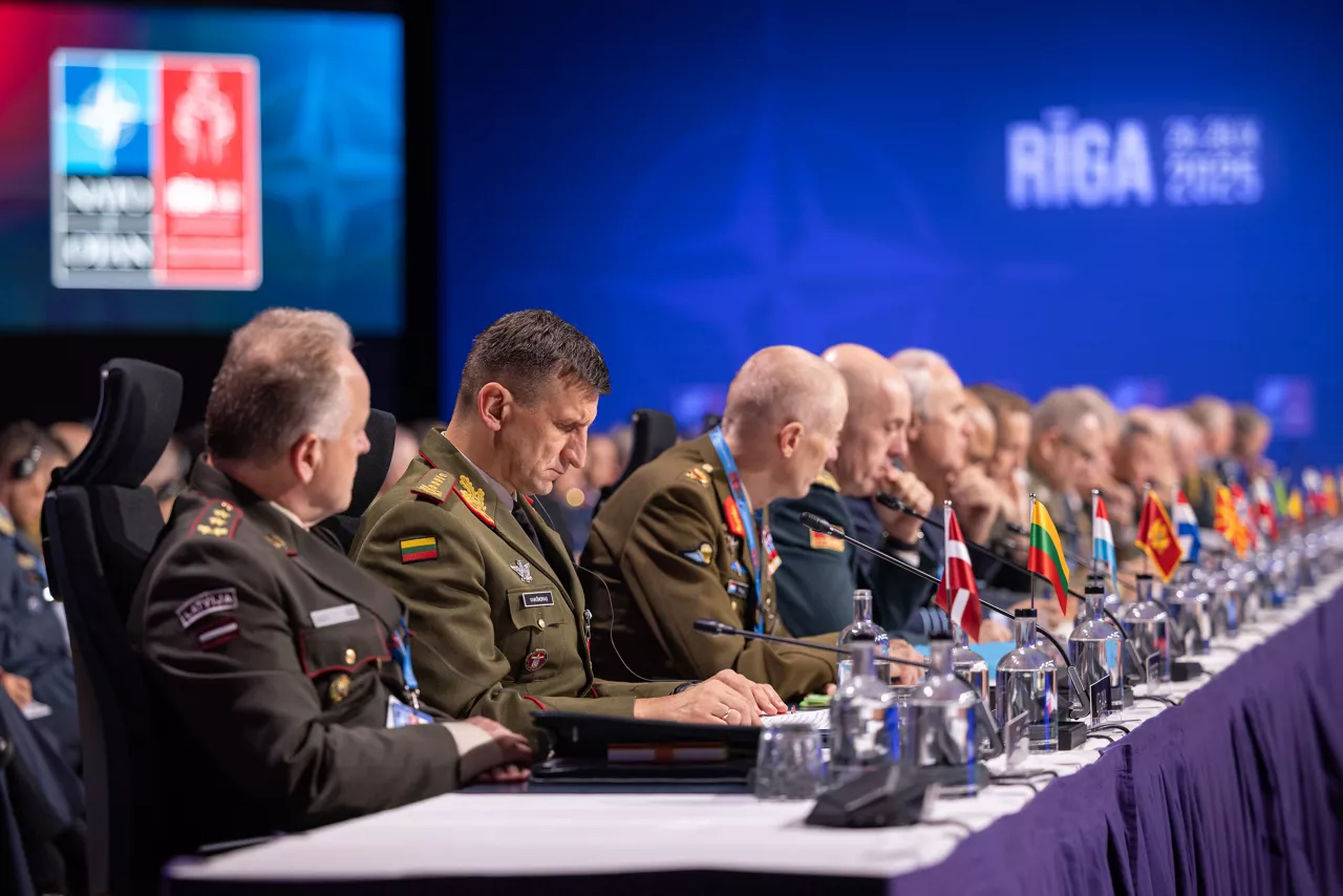 Chair of the NATO Military Committee, Admiral Giuseppe Cavo Dragone opens the Military Committee Conference