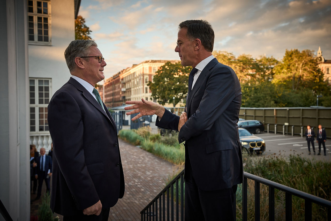 NATO Secretary General Mark Rutte meets with the UK Prime Minister, Keir Starmer