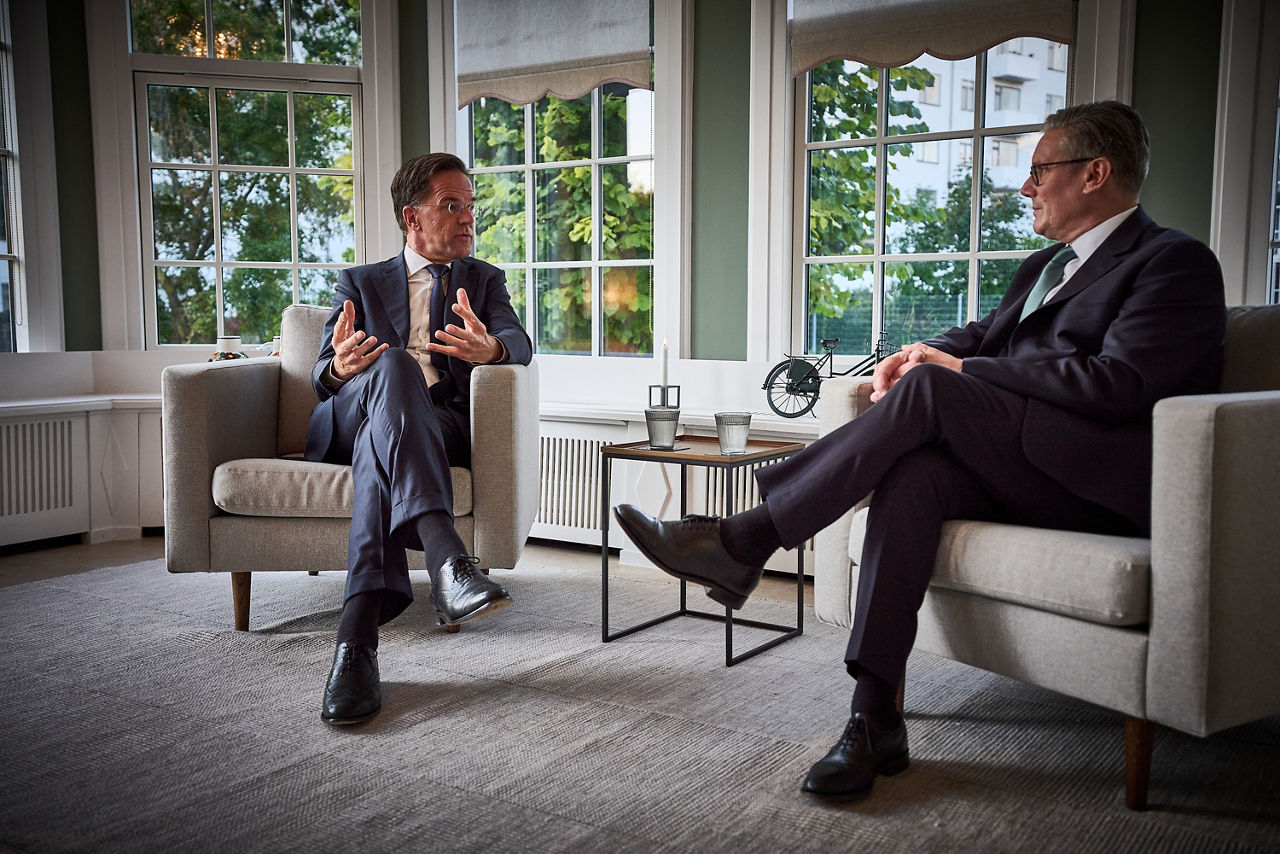 NATO Secretary General Mark Rutte meets with the UK Prime Minister, Keir Starmer