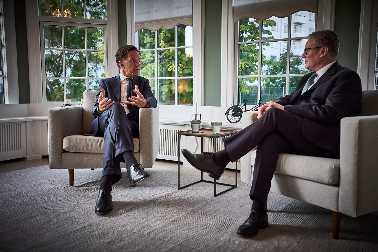 NATO Secretary General Mark Rutte meets with the UK Prime Minister, Keir Starmer