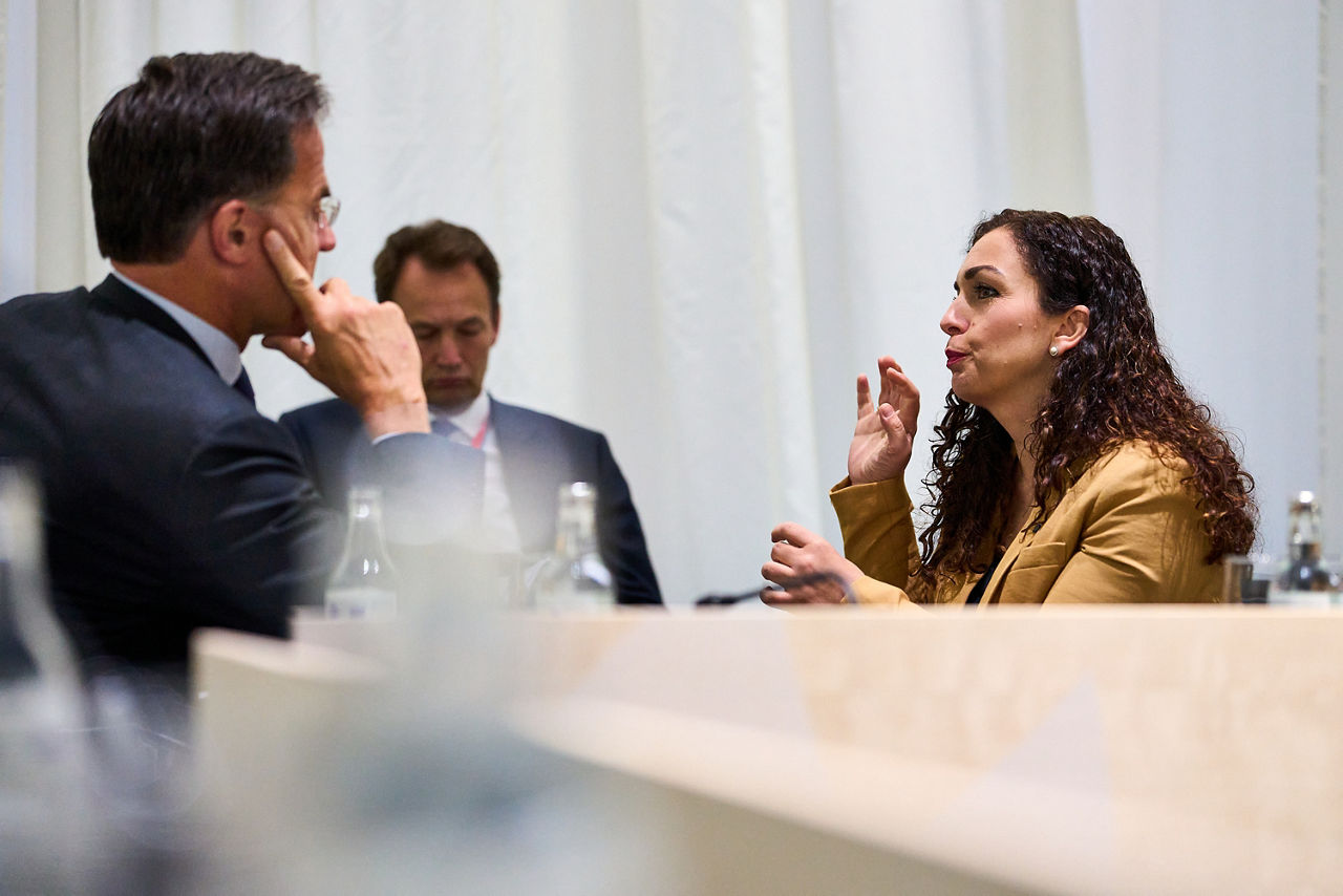 NATO Secretary General Mark Rutte meets with Vjosa Osmani of Kosovo