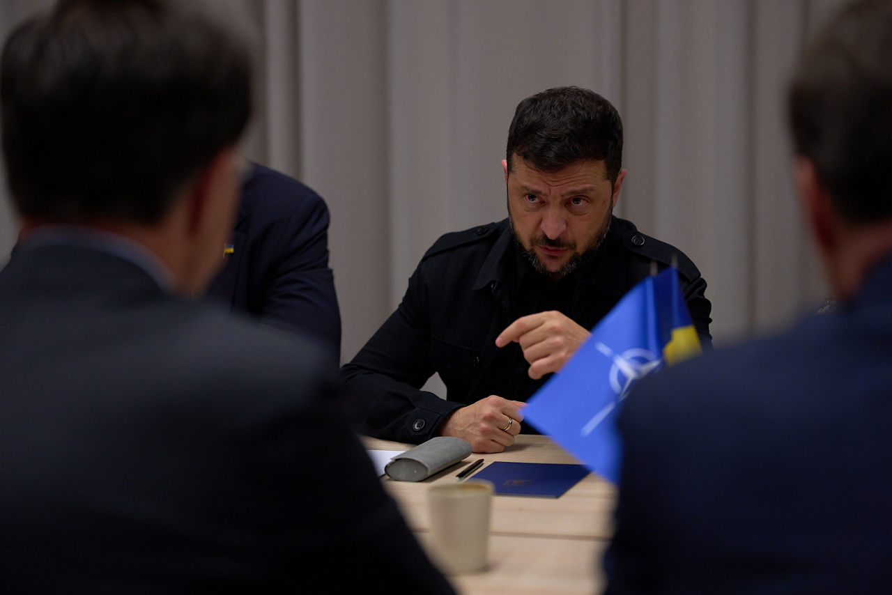 NATO Secretary General Mark Rutte meets with Volodymyr Zelenskyy, President of Ukraine