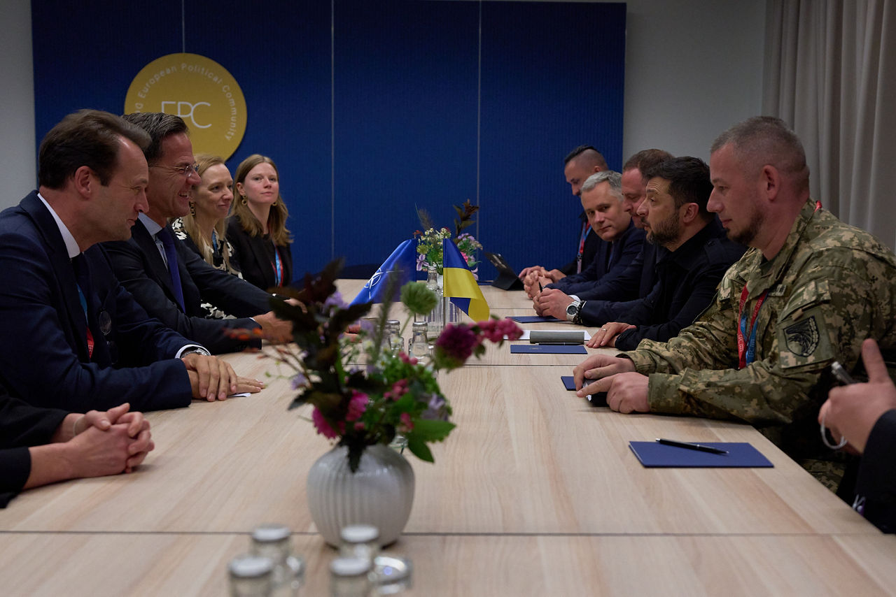 NATO Secretary General Mark Rutte meets with Volodymyr Zelenskyy, President of Ukraine