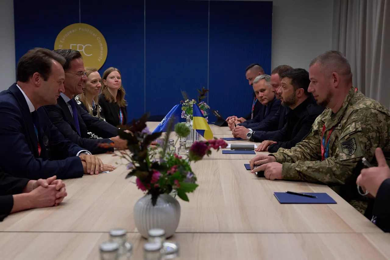 NATO Secretary General Mark Rutte meets with Volodymyr Zelenskyy, President of Ukraine