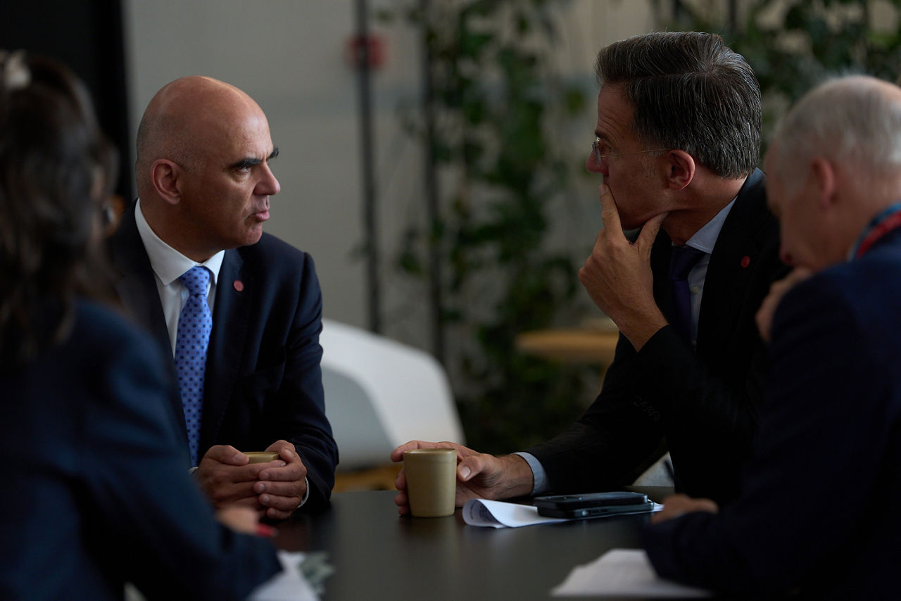 NATO Secretary General Mark Rutte meets with Alain Berset, Secretary General of the Council of Europe