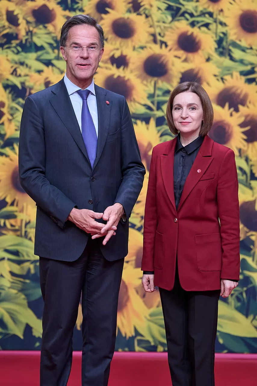 NATO Secretary General Mark Rutte meets with Maia Sandu, President of Moldova