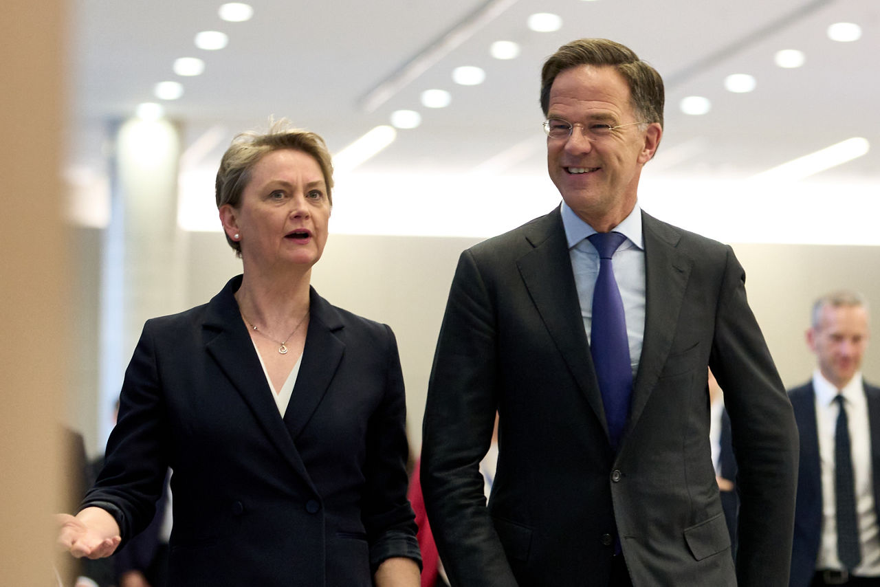 NATO Secretary General Mark Rutte meets with Yvette Cooper, UK Secretary of State for Foreign and Commonwealth Affairs 