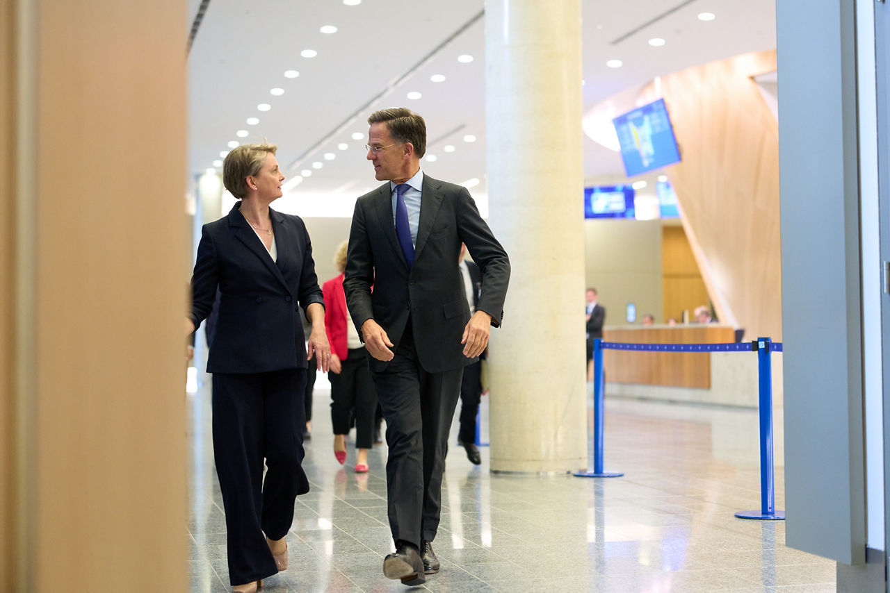 NATO Secretary General Mark Rutte meets with Yvette Cooper, UK Secretary of State for Foreign and Commonwealth Affairs 