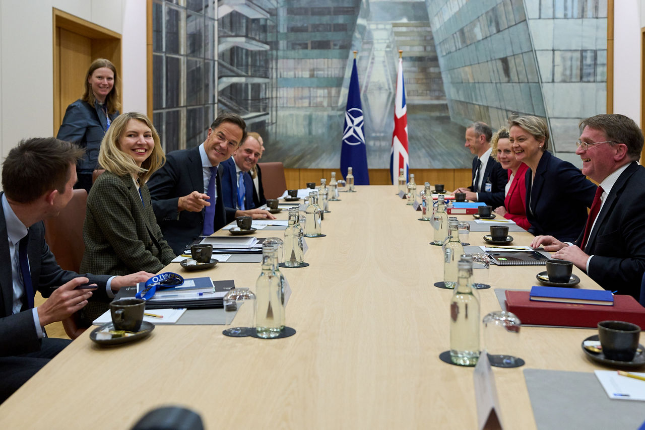 NATO Secretary General Mark Rutte meets with Yvette Cooper, UK Secretary of State for Foreign and Commonwealth Affairs 