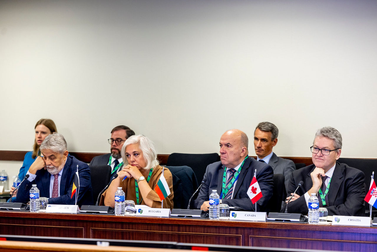 Meeting of the North Atlantic Council
Ilir Gjoni, Permanent Representative of Albania to NATO

Ariadne Petridis, Permanent Representative of Belgium to NATO

Nikolay Milkov, NATO Permanent Representative for Bulgaria

Representative for Canada