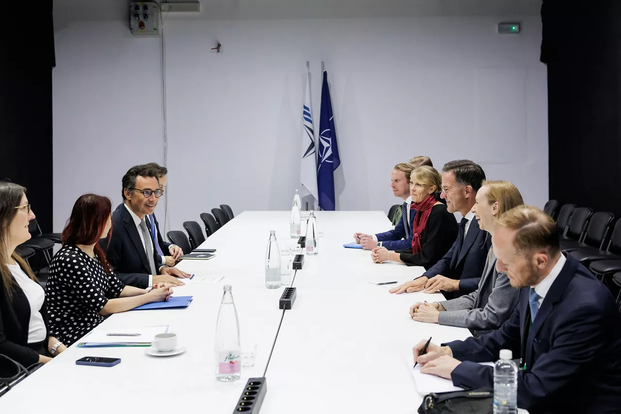 NATO Secretary General Mark Rutte meets with Marcos Perestrello, President of the NATO Parliamentary Assembly