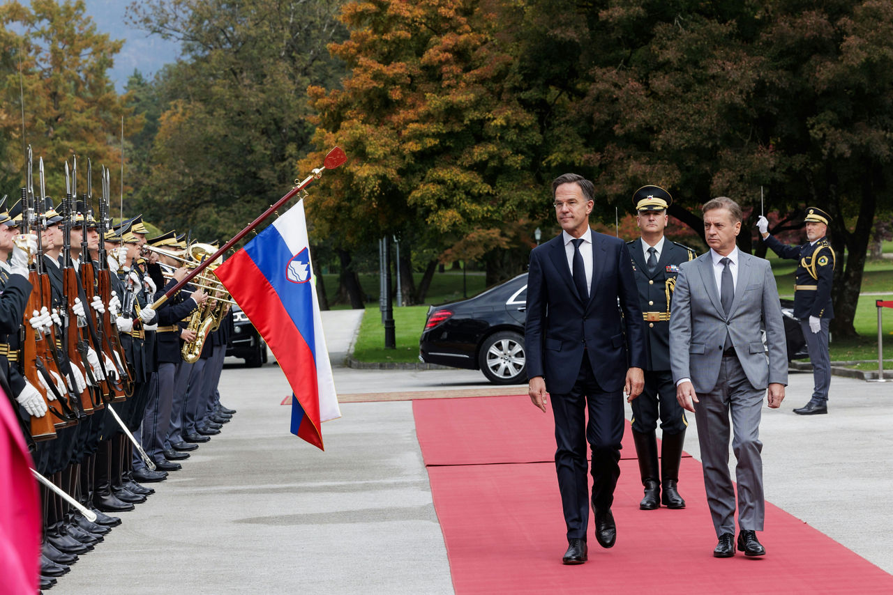 NATO Secretary General Mark Rutte meets with Robert Golob, Prime Minister of Slovenia