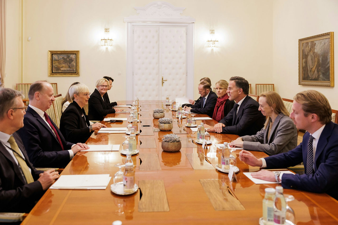 NATO Secretary General Mark Rutte meets with Nataša Pirc Musar, President of Slovenia