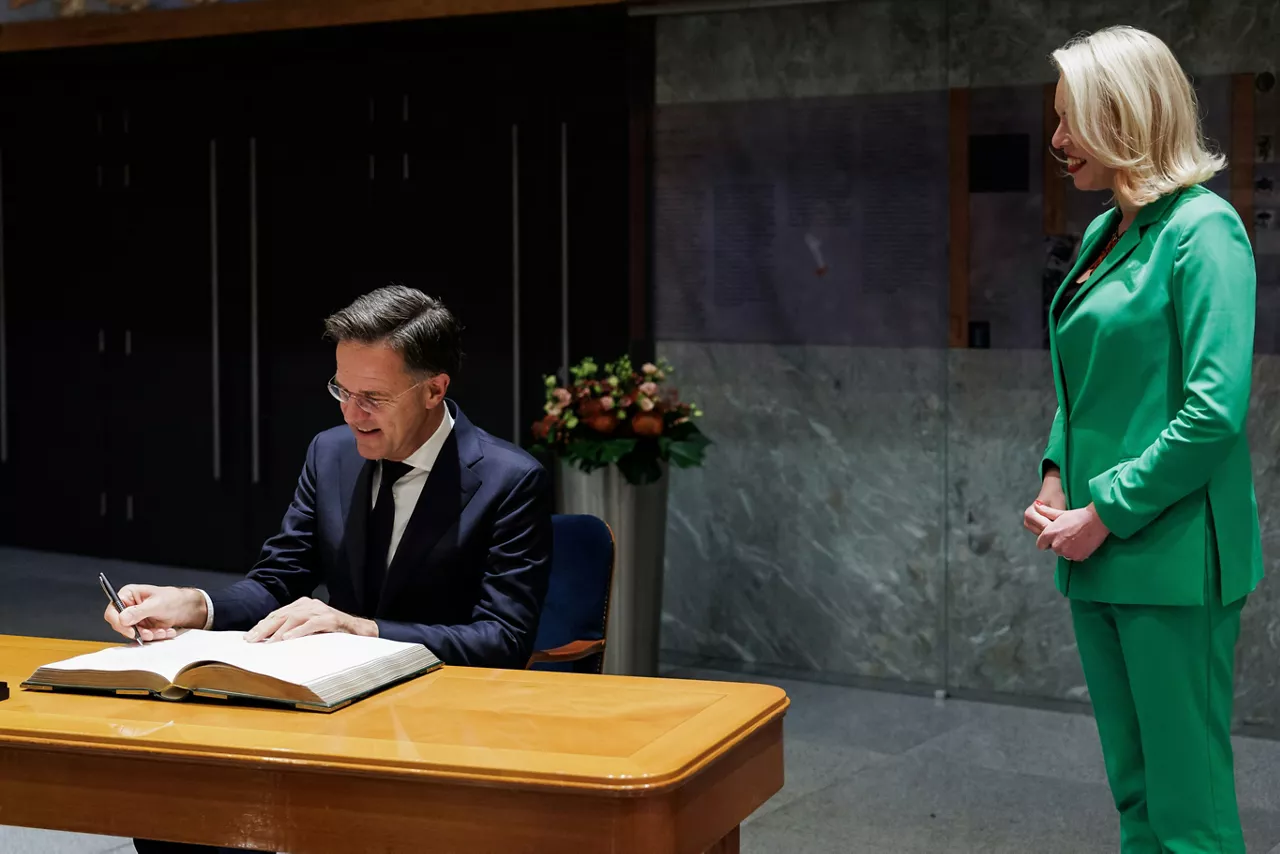 NATO Secretary General Mark Rutte meets with Urška Klakočar Zupančič., Speaker of the National Assembly of Slovenia