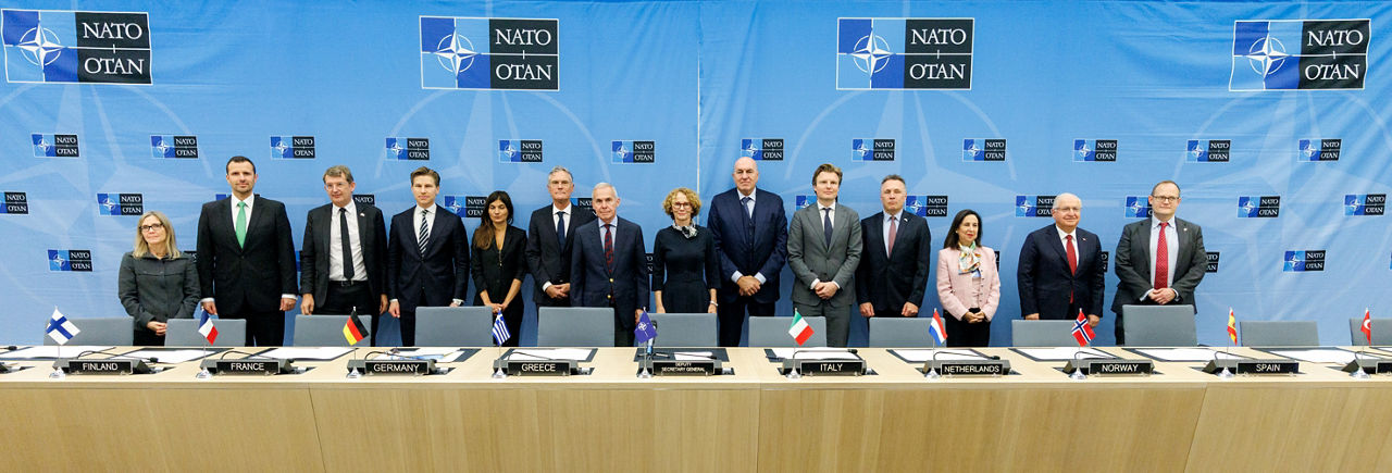 Signing Ceremony: Distributed Synthetic Training High Visibility Project - Meeting of NATO Defence Ministers