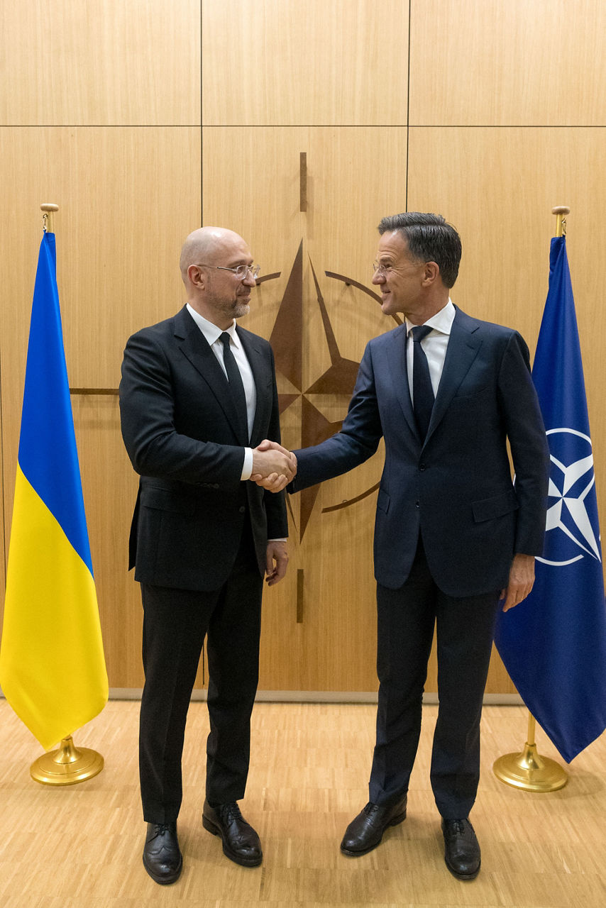 NATO Secretary General Mark Rutte and Denys Shmyhal, Minister of Defence of Ukraine
