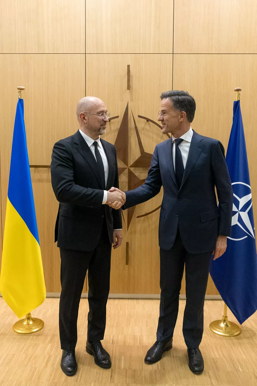 NATO Secretary General Mark Rutte and Denys Shmyhal, Minister of Defence of Ukraine
