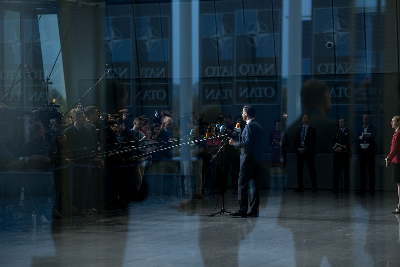 Doorstep statement by NATO Secretary General Mark Rutte ahead of the Meeting of NATO Ministers of Defence in Brussels