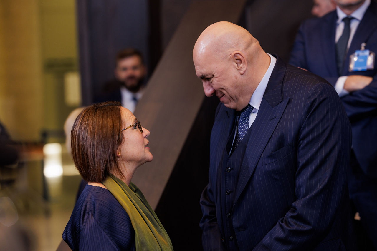 Yuriko Backes (Minister of Defence, Luxembourg) and Guido Crosetto (Minister of Defence, Italy)