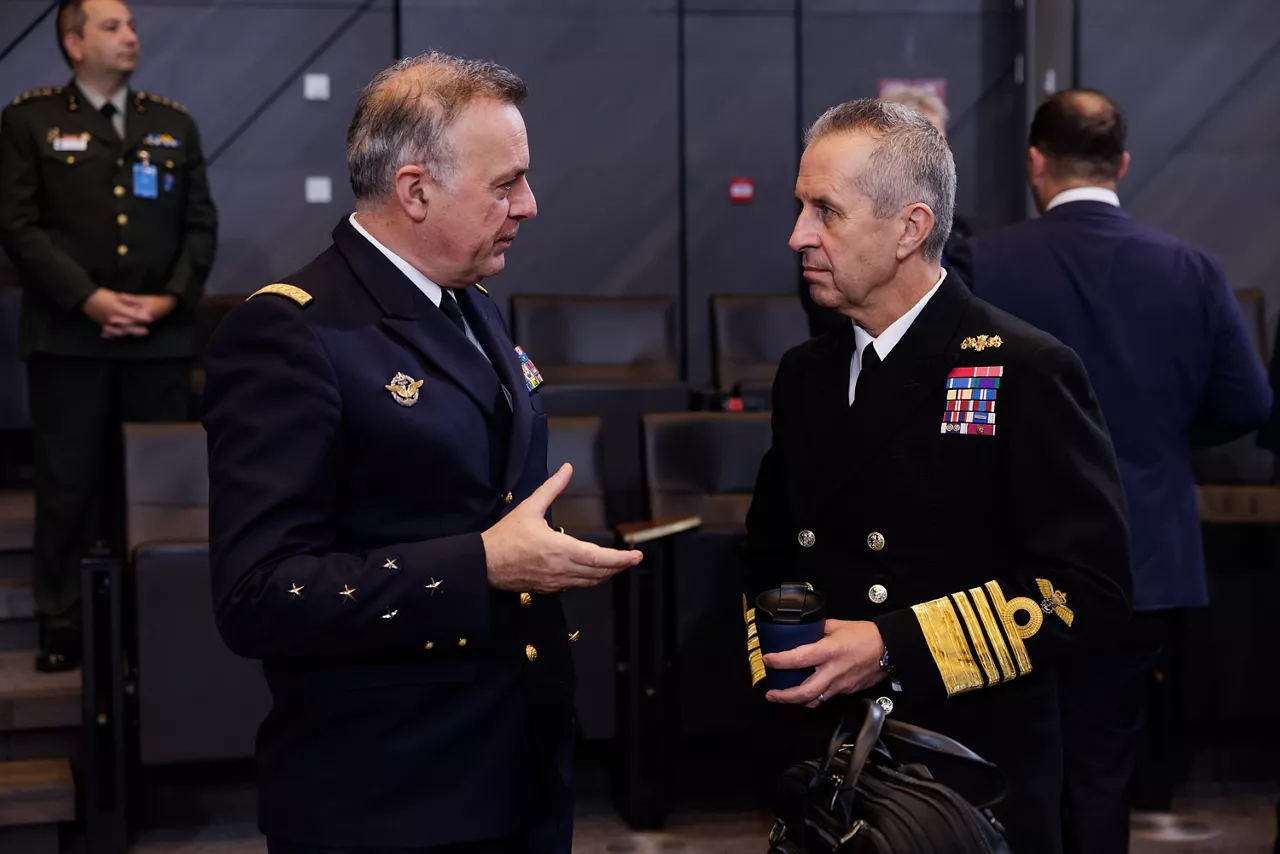 Supreme Allied Commander Transformation, Admiral Pierre Vandier and Deputy Supreme Allied Commander Europe Admiral Sir Keith Blount