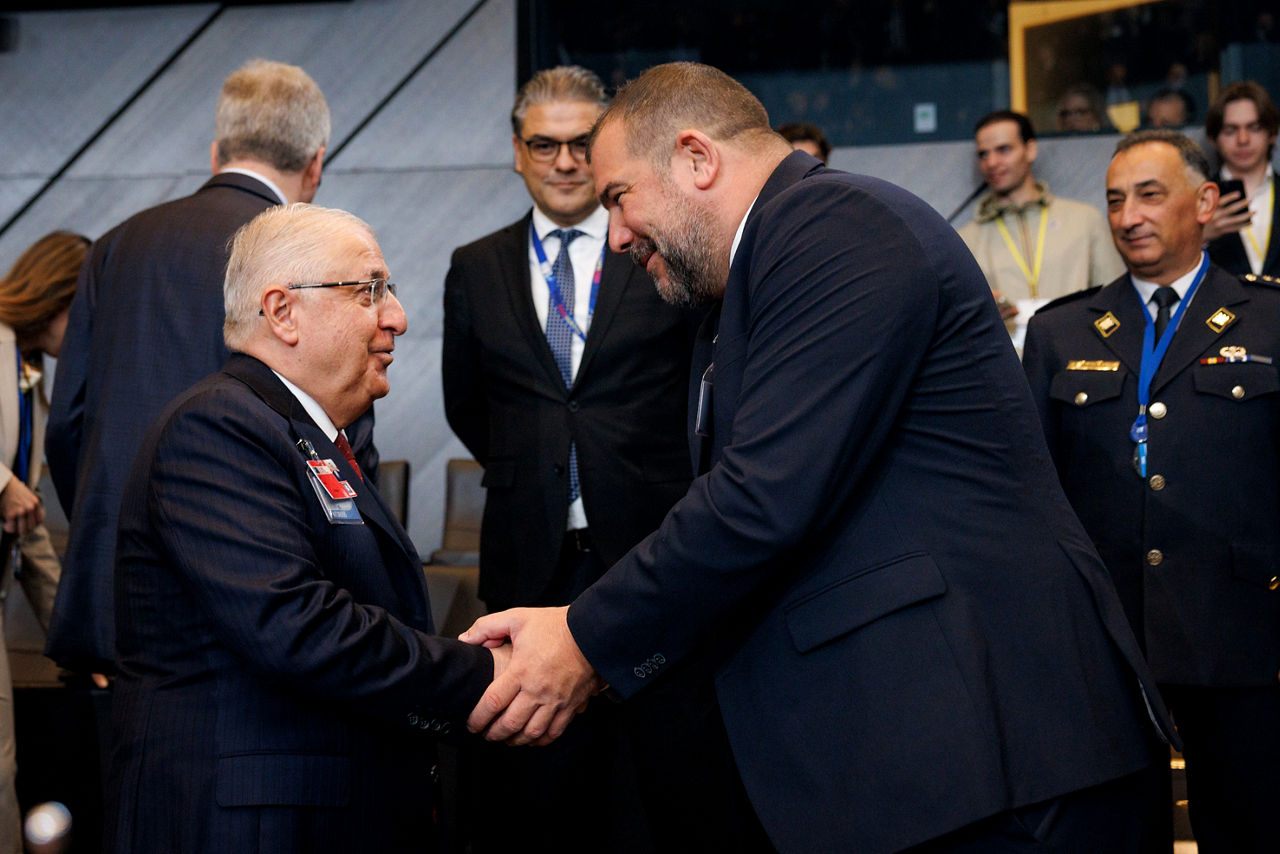 Yaşar Güler (Minister of Defence, Türkiye) and Dragan Krapović (Minister of Defence, Montenegro)