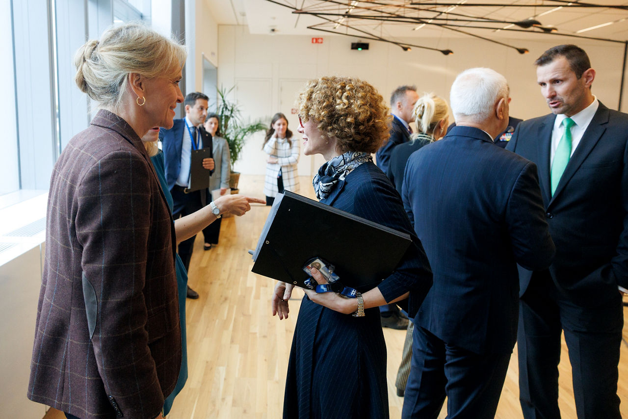 Þorgerður Katrín Gunnarsdóttir (Minister of Foreign Affairs, Iceland) and NATO Deputy Secretary General Radmila Shekerinska