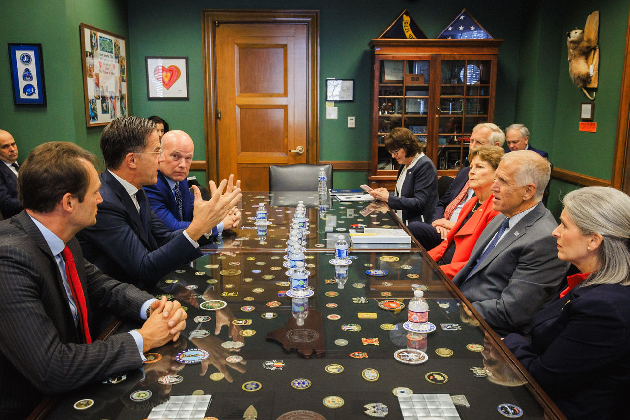 NATO Secretary General Mark Rutte meets with the US Senate NATO Observer Group