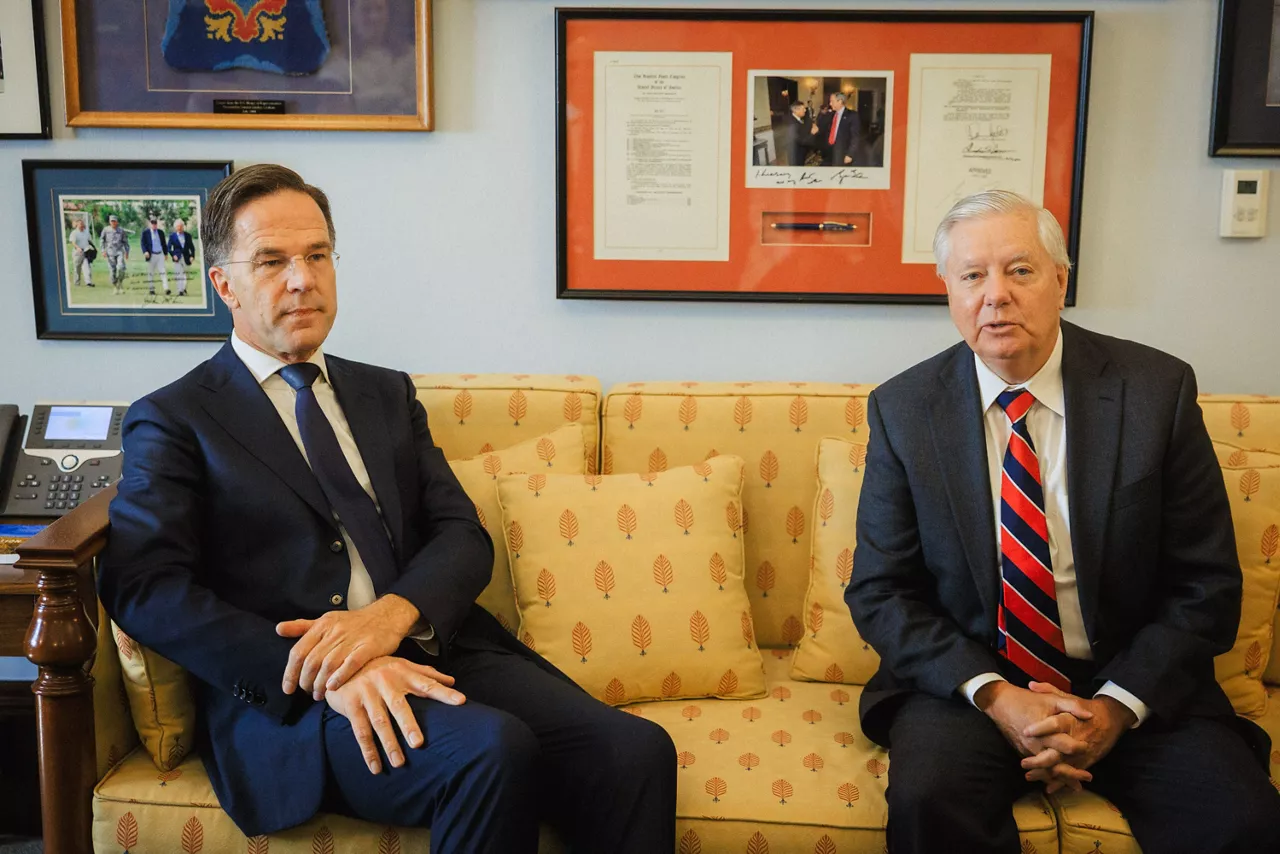 NATO Secretary General Mark Rutte meets with US Senator Lindsey Graham