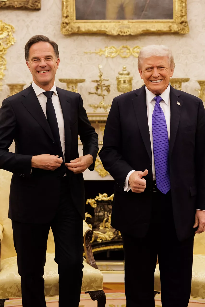 NATO Secretary General Mark Rutte meets with US President Donald Trump